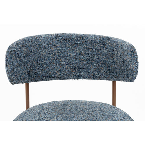 Housecraft Living Claes Eetkamerstoelen Gemêleerd Blauw - Set van 2