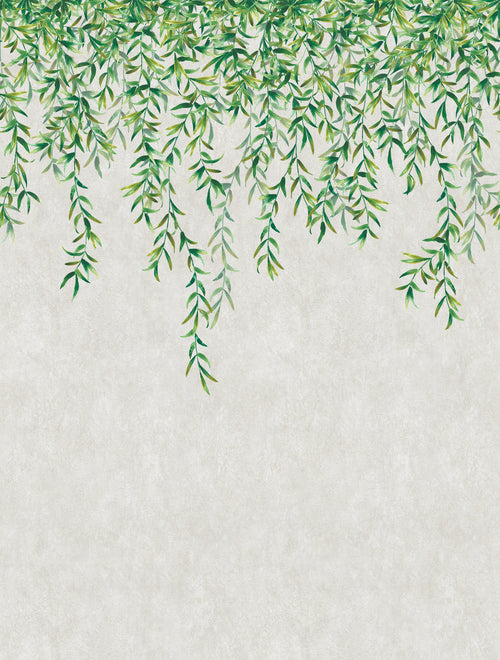 Sanders & Sanders fotobehang bladeren groen en beige - 212 x 280 cm - 640272 - vtwonen shop