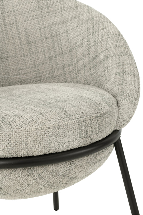 J-Line stoel - ijzer - grijs/zwart - vtwonen shop