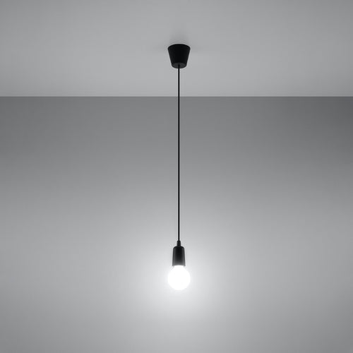 Sollux Lighting Hanglamp DIEGO 1 zwart - 9x9x90cm