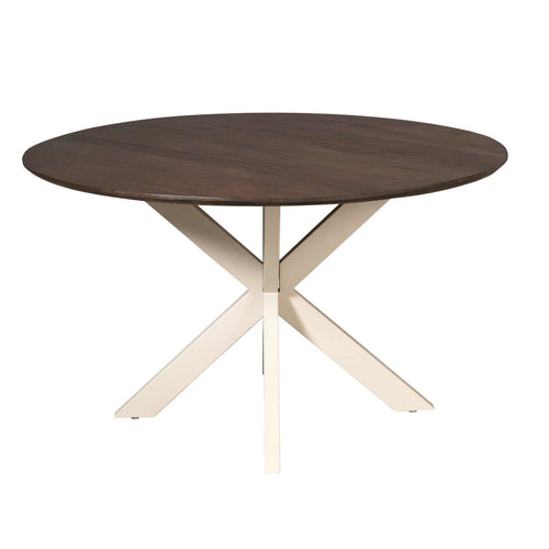 StarFurn Eettafel Madison - Deens Ovaal Bruin/Zand - 130x130x76cm - vtwonen shop