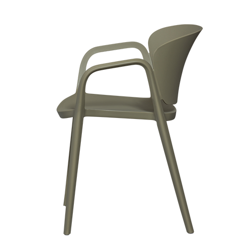 WOOOD tuinstoel Bent - Kunststof - Groen - 75x57x56 - Set van 2