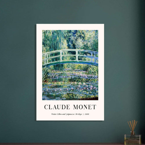 Artfulprints  Claude Monet - Water lilies and Japanese bridge   poster 30x40 cm - vtwonen shop