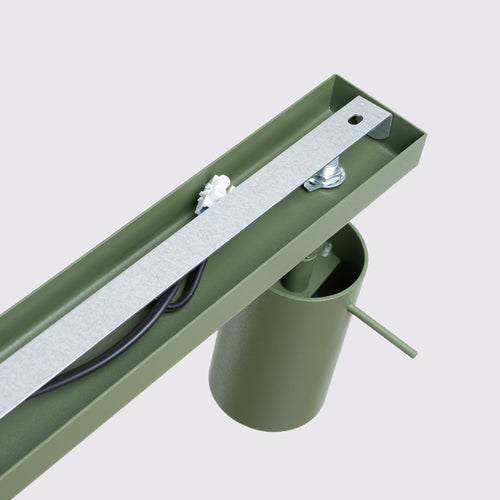 Sollux Lighting Plafondlamp RING 6L olijfgroen - 117x6x17cm