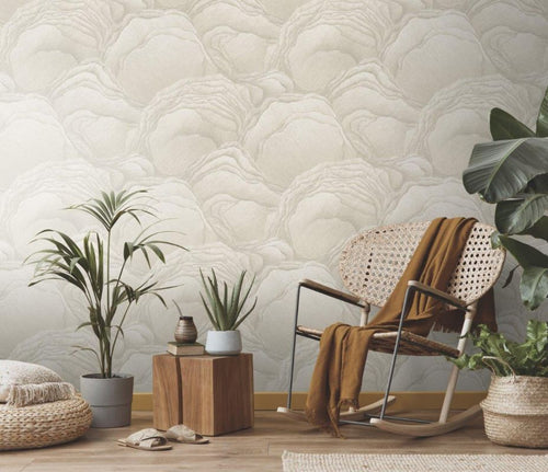 Erismann behang 3d golvende lijnen beige - 53 cm x 10.05 m - 661453 - vtwonen shop