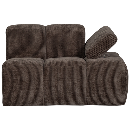 WOOOD 1-zits bank met arm rechts Mojo - Ribstof - Bruin - 74x120x97 - vtwonen shop