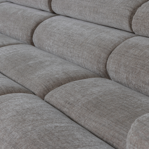 WOOOD chaise longue bank links Novi - Polyester - Grijs Melange - vtwonen shop