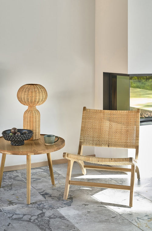 Villa Collection Vinka rattan tafellamp naturel - vtwonen shop