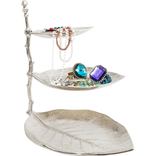 Kare Design Woonaccessoires sieradenhouder blad zilver