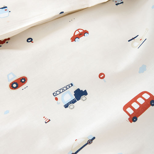 Petite Amélie Dekbedovertrekset – 140x200 cm – 100% Biologisch Katoen – Vehicles - vtwonen shop