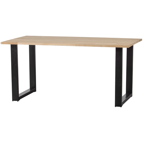 WOOOD tafel met u-poot Tablo - Eiken/Metaal - 75x160x90 - vtwonen shop