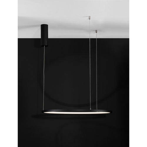 Merano Grove Geïntegreerde LED Plafond Hanglamp Sandy Zwart Aluminium LED 36W 1980Lm 3000K