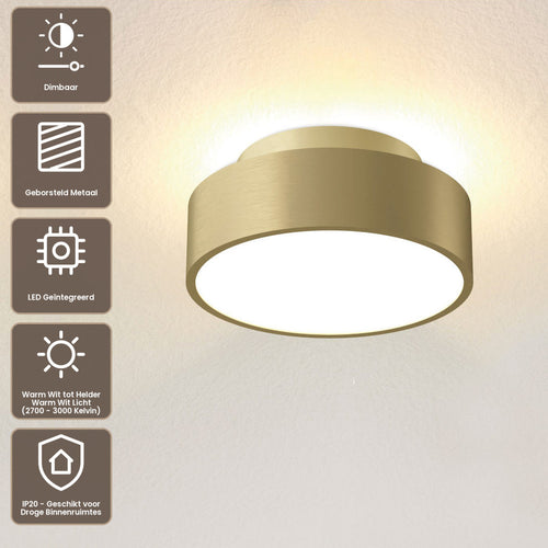 Artdelight Plafondlamp Chicago 150 - Warm Goud