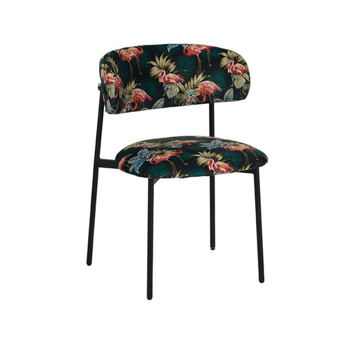 LABEL51 Eetkamerstoel Ferry - Multi Velvet - Zithoogte 48cm