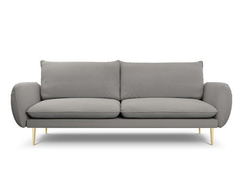 Cosmopolitan Design Bank Vienna 4-zits, boucle, grijs - 92x230x95cm