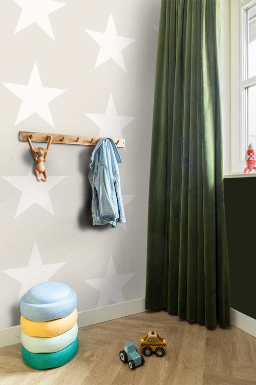 ESTAhome behang sterren beige - 53 cm x 10.05 m - 136465