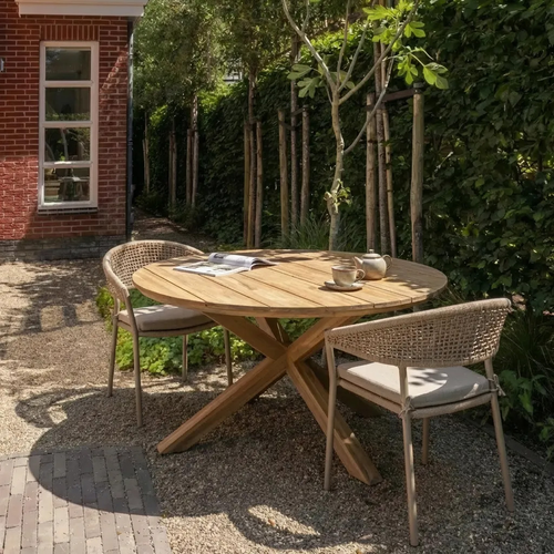 WOOOD tuinstoel Rilo - Aluminium - Zand - 82x65x58