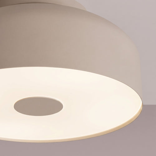 Sollux Lighting Plafondlamp OMIQ taupe - 30x30x15cm