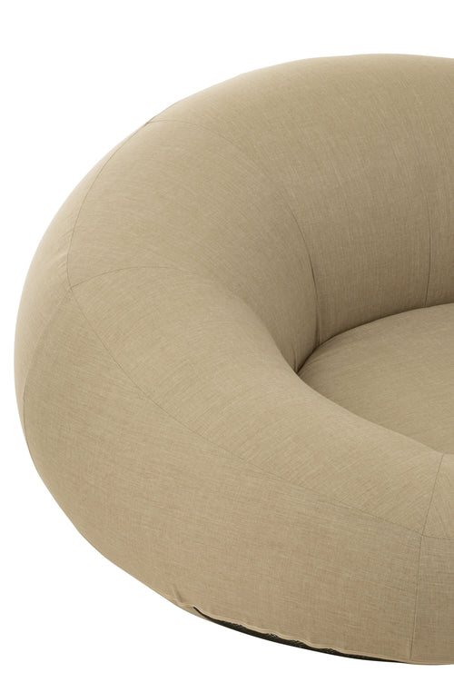 J-Line matras Donut - kunststof - beige