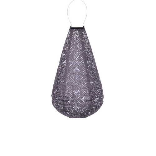Lumiz solar lampion topaze drop - 28 cm - lichtpaars