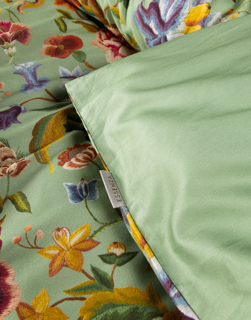 Essenza Rosanella dekbedovertrek - Tweepersoons – 200x200/220 cm - Basil green