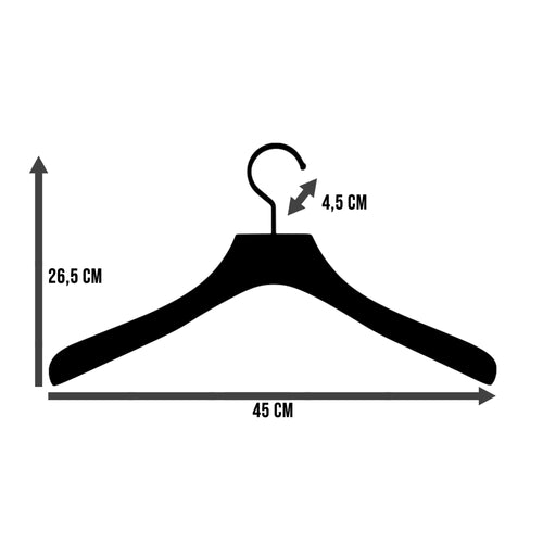 Spinder Design kledinghangers (set van 5) Lotus - Zwart - vtwonen shop