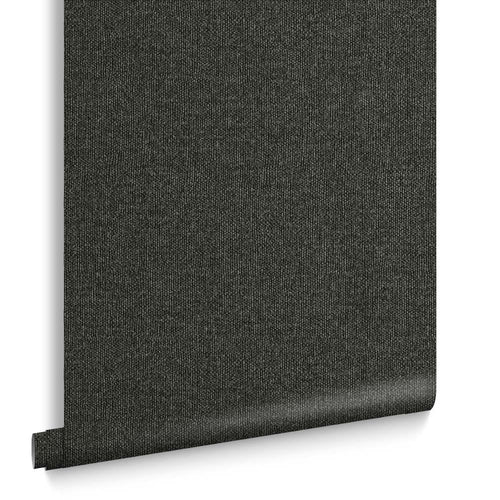 Graham & Brown Vliesbehang met vinyl toplaag - Twill Deep Grey - 10mx52cm - vtwonen shop