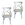 Signature - BISTROT Set van 2 Eetkamerstoelen - Zwart - 62x89x51 cm