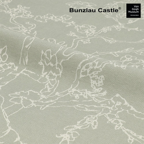Bunzlau Castle Luxe Keukendoek en Theedoek - Van Gogh Museum - Almond Blossom Donkergroen - 100% biologisch GOTS katoen - keukentextiel set - vtwonen shop