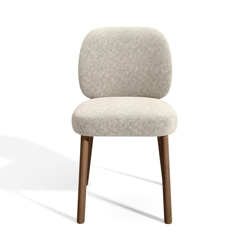 Premium Interiors - Set van 2 stoelen MOKA - fluweel met structuur taupe beige 47cm