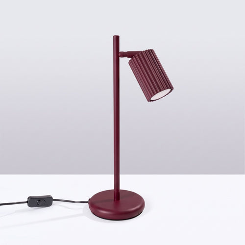Sollux Lighting Tafellamp KARBON bordeaux - 14,5x19,5x43cm