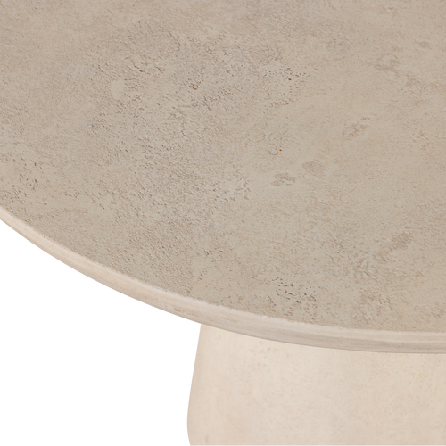 WOOOD tuintafel rond Kevon - Beton - Naturel - 76x100x100