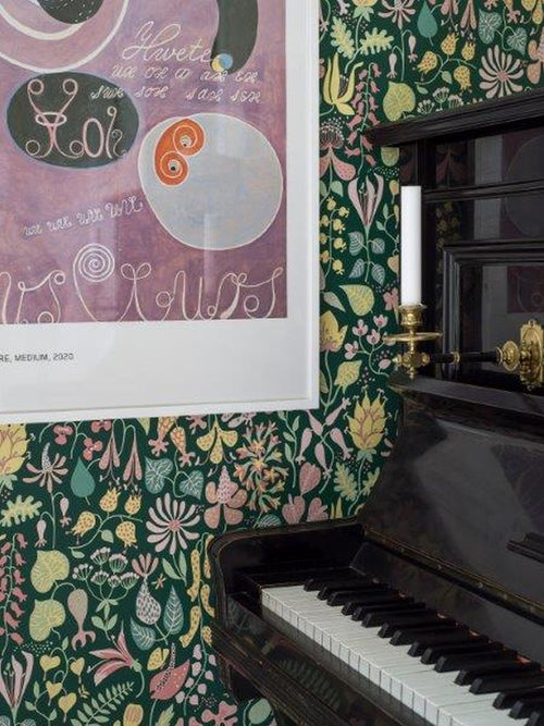 Borastapeter behang bloemen blauw en meerkleurig - 53 cm x 10.05 m - 660747 - vtwonen shop