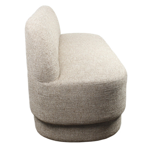 DÉJA Living Eetkamerbank Moose Taupe - 160 cm - Stof - Japandi