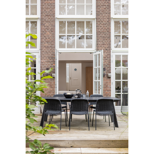 WOOOD eettafel Veerle - Aluminium/Polywood - Antraciet - 74x220x100 - vtwonen shop