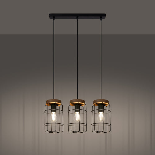Sollux Lighting Hanglamp GOTTO 3L - 60x15x115cm