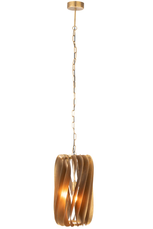 J-Line hanglamp Tina - ijzer - zwart/goud - vtwonen shop