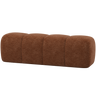 WOOOD eetbankje 164 cm Mojo - Wollig - Roestbruin - 49x164x45