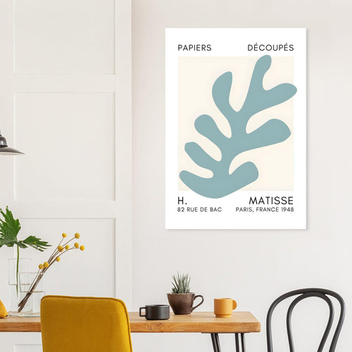 Artfulprints  Matisse – Ocean petals turquoise   poster 30x40 cm - vtwonen shop