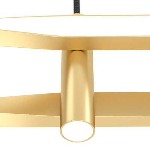 EGLO hanglamp Colmeal - led - 76 cm - goud/wit - vtwonen shop