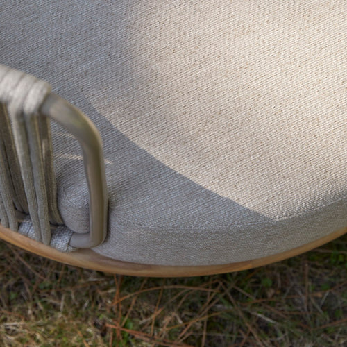 Tikamoon Tuinfauteuil in massief teak en stof - Beige - vtwonen shop