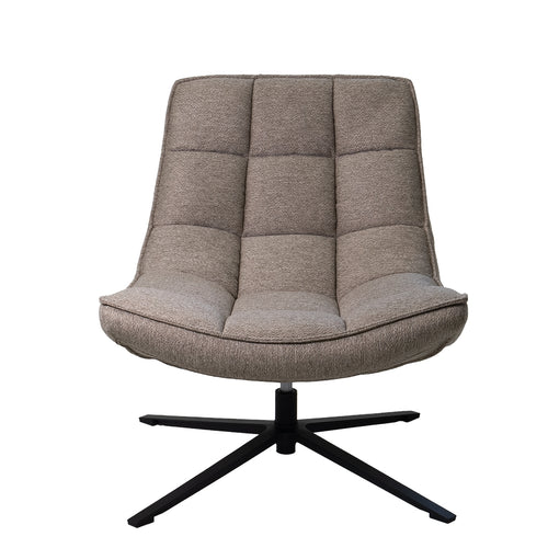 Giga Meubel Fauteuil Mattis - Stof/Metaal - Taupe - vtwonen shop