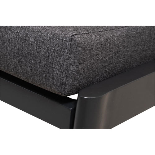 Lesli Living loveseat Florence - zwart - 190x84x94cm