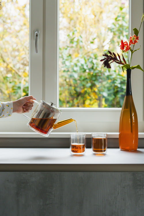 Bredemeijer - Theepot San Remo 1,0L dubbelwandig glas - vtwonen shop