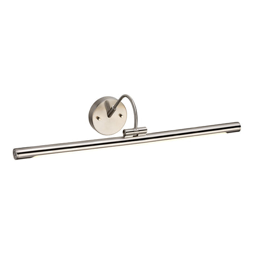Elstead Alton - LED 1-lichts grote foto wandlamp geborsteld nikkel