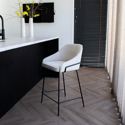 Giga Meubel Barstoel Maxime - Stof - Beige - Set van 2 - vtwonen shop