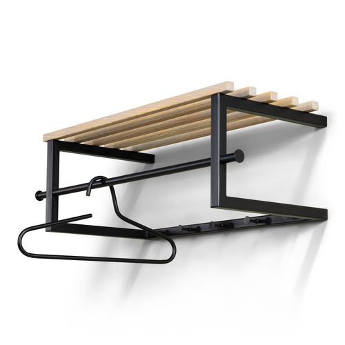 Spinder Design kapstok Marco - Zwart / Eiken - 5 haken - vtwonen shop