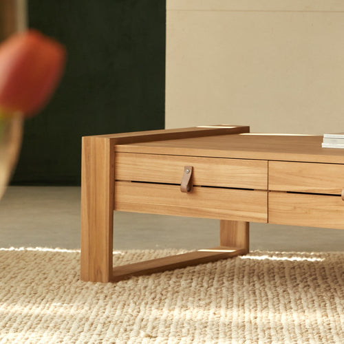 Tikamoon Minimalys - Massief teakhouten salontafel - Naturel