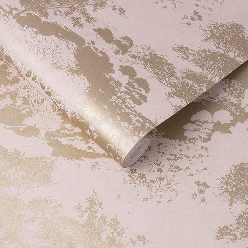 Graham & Brown Vliesbehang - Meadow Rose Gold - 10mx52cm - vtwonen shop