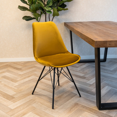 Kick kuipstoel Velvet - Goud - vtwonen shop